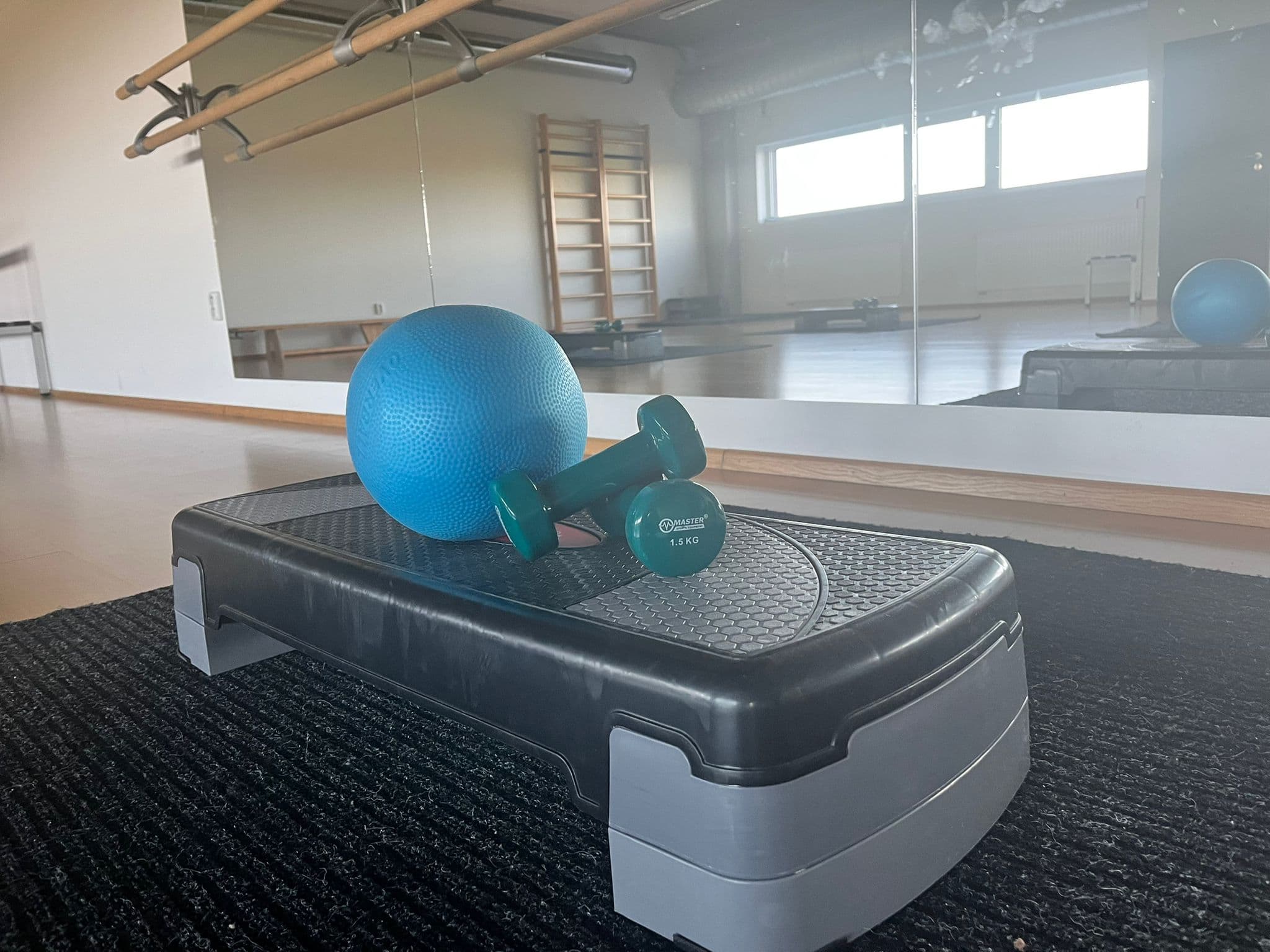 Vybavení ve studiu V-Stepfit
